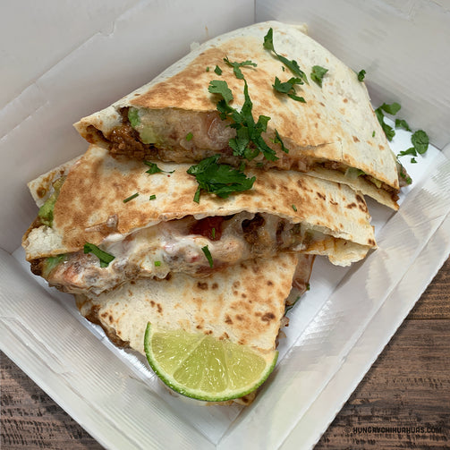 beef quesadilla from Hungry Chihuahuas Mexican food in Basingstoke