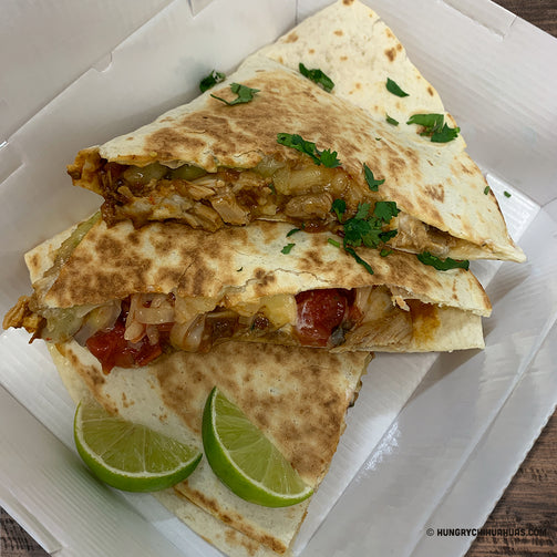 chicken quesadilla from Hungry Chihuahuas Mexican food in Basingstoke